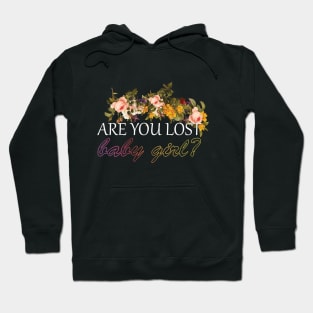 365 days - Are you lost baby girl (spring flowers and rainbow outline) | Michele Hoodie